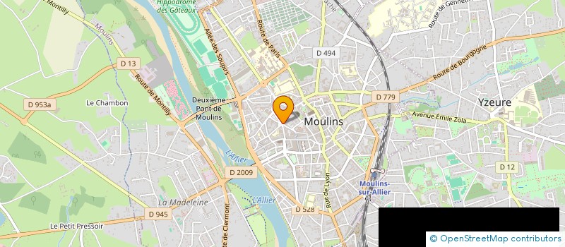 localisation de l'entreprise MAC BURGER à MOULINS