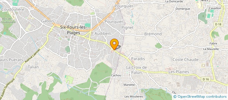 localisation de l'entreprise MAC & CHOC à SIX-FOURS-LES-PLAGES