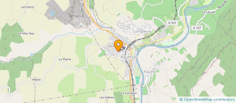 localisation de l'entreprise MAC-D à COMPEYRE
