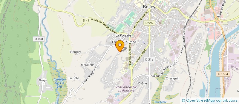 localisation de l'entreprise MAC'DAUJAT TRAITEUR  BELLEY