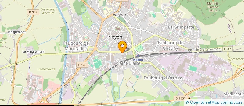localisation de l'entreprise MAC DISTRIB à NOYON
