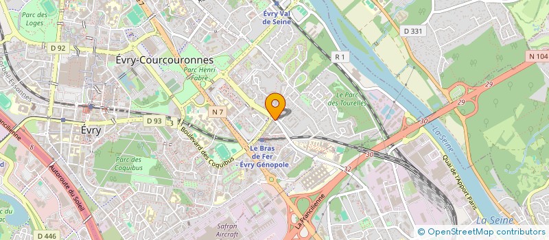 localisation de l'entreprise MAC DRIVER  EVRY-COURCOURONNES