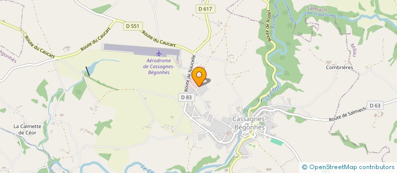 localisation de l'entreprise MAC ENERGIE  CASSAGNES-BEGONHES