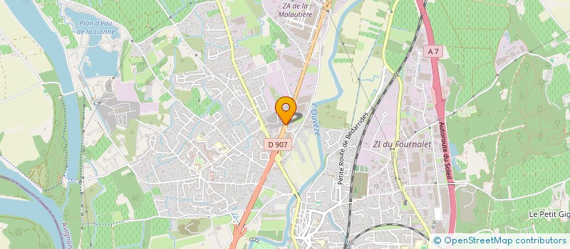 localisation de l'entreprise MAC GENE  SORGUES