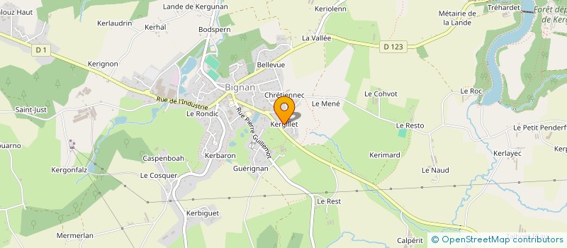 localisation de l'entreprise MAC GOSS  BIGNAN