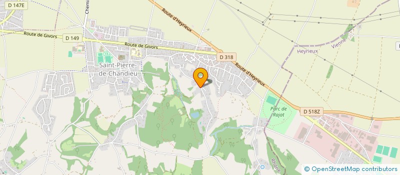 localisation de l'entreprise MAC.IMPRIM.VLD  SAINT-PIERRE-DE-CHANDIEU