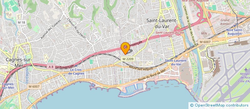 localisation de l'entreprise MAC INVEST à SAINT-LAURENT-DU-VAR