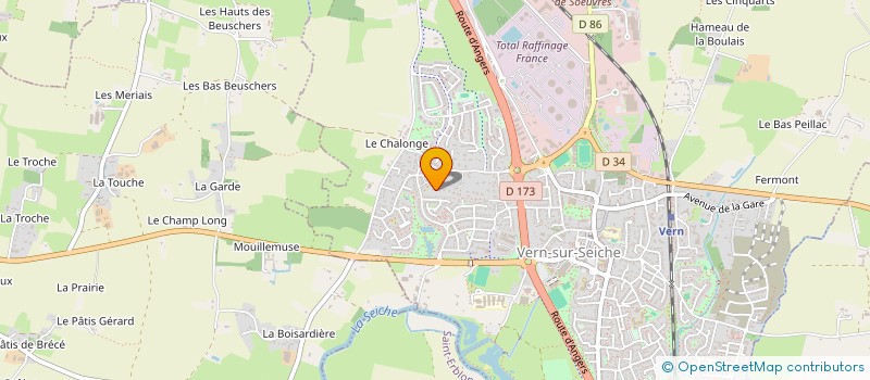 localisation de l'entreprise MAC & LOG à VERN-SUR-SEICHE
