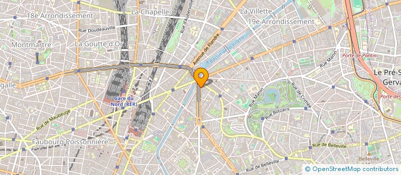 localisation de l'entreprise MAC' LUX  PARIS