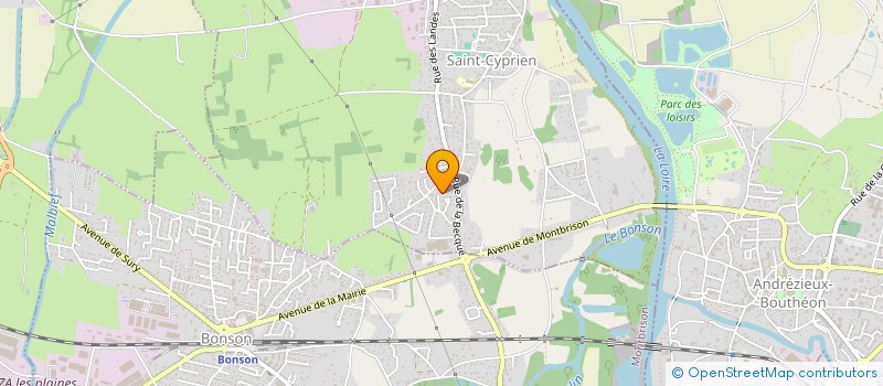 localisation de l'entreprise MAC REVETEMENT  ANDREZIEUX-BOUTHEON