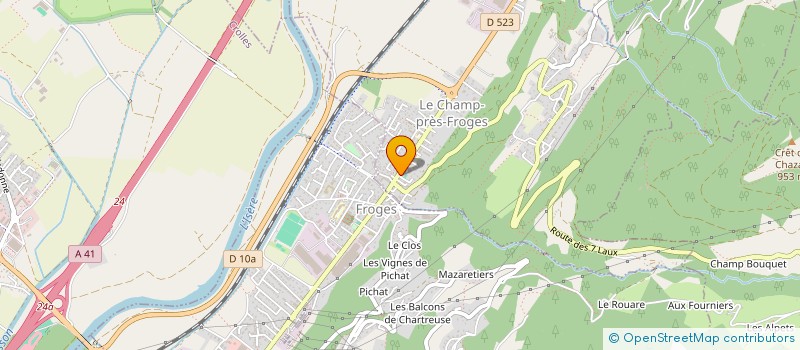 localisation de l'entreprise MAC2V  LE CHAMP-PRES-FROGES