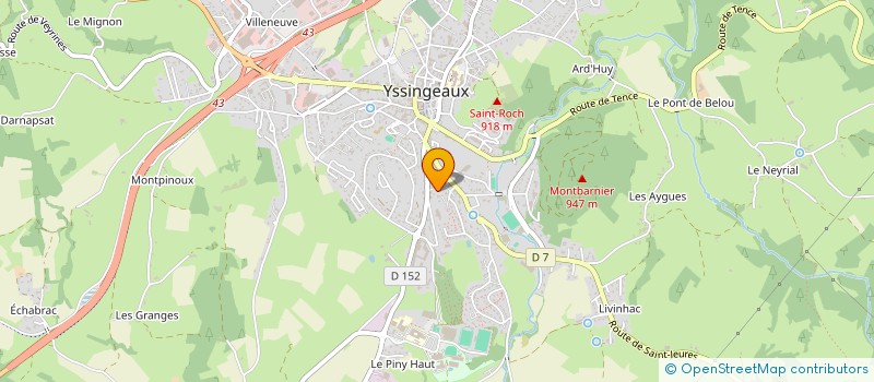 localisation de l'entreprise MAC3  YSSINGEAUX