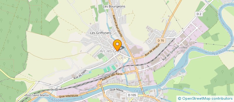 localisation de l'entreprise MACA  ARC-LES-GRAY