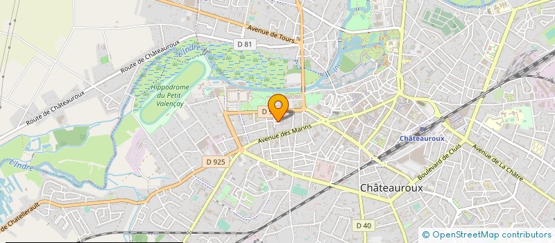 localisation de l'entreprise MACADAM 36 à CHATEAUROUX
