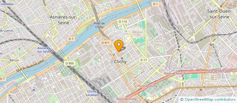 localisation de l'entreprise MACADAM à CLICHY