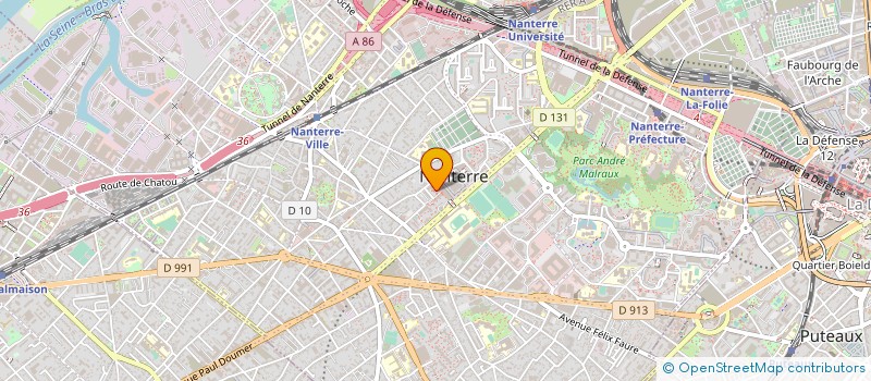 localisation de l'entreprise MACADAM à NANTERRE