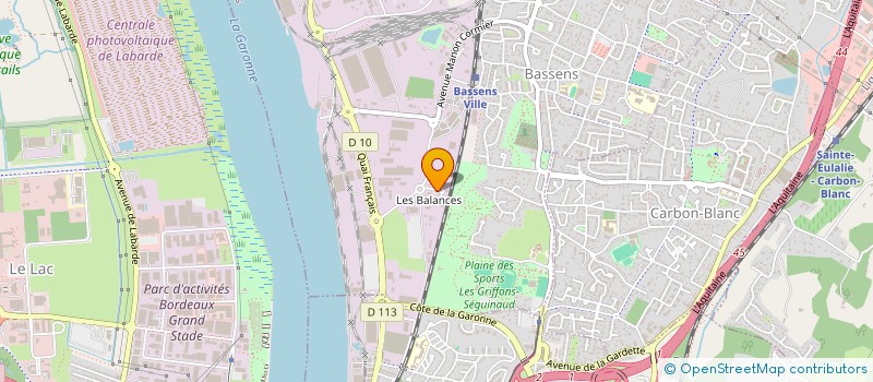 localisation de l'entreprise MACADAM  BASSENS