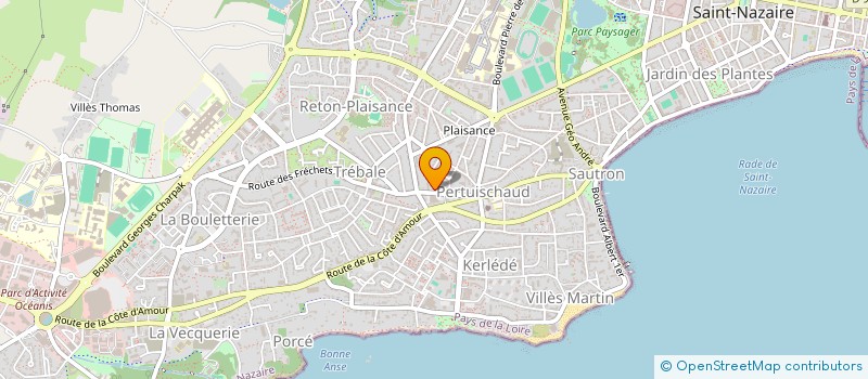 localisation de l'entreprise MACADAM CINE à SAINT-NAZAIRE