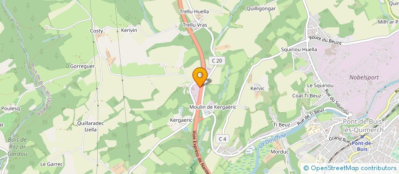 localisation de l'entreprise MACADAM DIFFUSION à PONT-DE-BUIS-LES-QUIMERCH