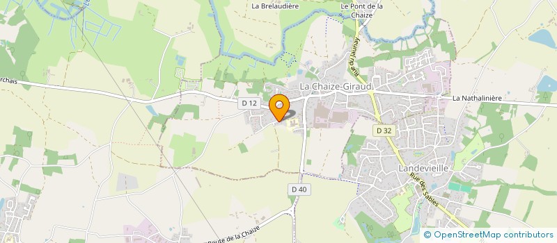 localisation de l'entreprise MACADAM HIRSUTE  LA CHAIZE-GIRAUD