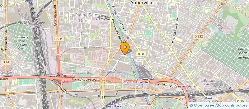 localisation de l'entreprise MACADAM MEDIA à AUBERVILLIERS