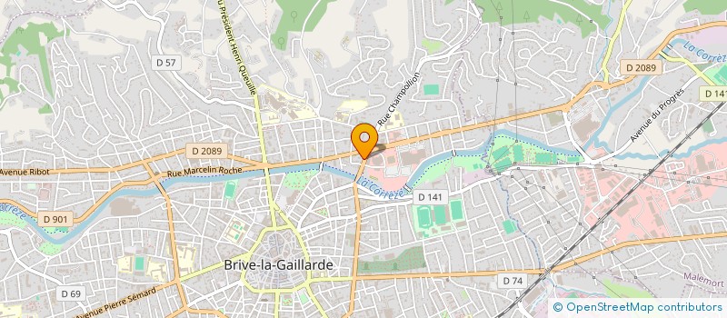 localisation de l'entreprise MACADAM SCOOTER 19 à BRIVE-LA-GAILLARDE