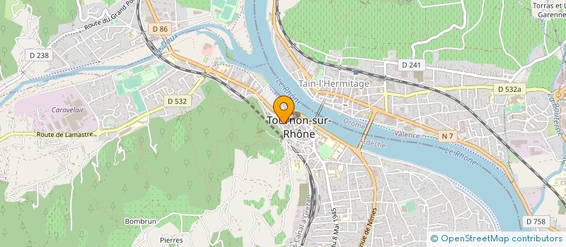 localisation de l'entreprise MACADAMES à TOURNON-SUR-RHONE