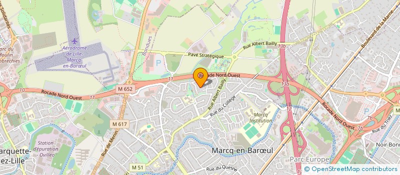 localisation de l'entreprise MACAF 2 à MARCQ-EN-BARŒUL