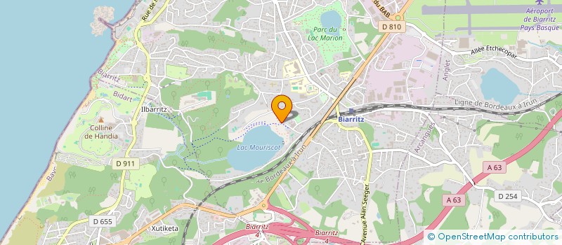 localisation de l'entreprise MACAJU ST JEAN à BIARRITZ