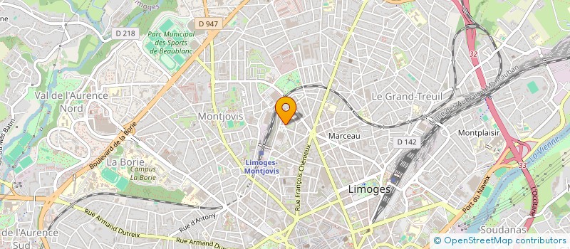 localisation de l'entreprise MACALAHE à LIMOGES