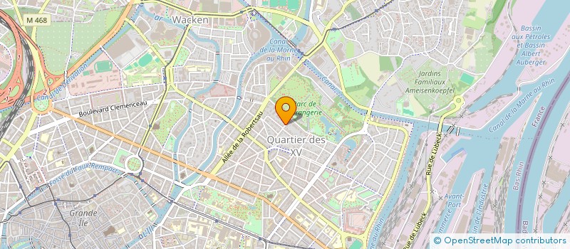 localisation de l'entreprise MACAO à STRASBOURG