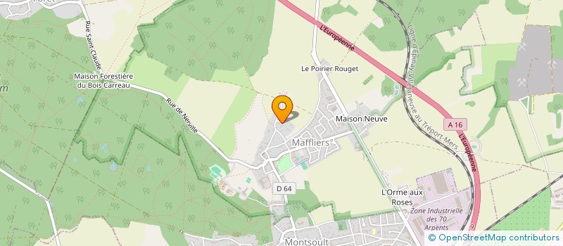 localisation de l'entreprise MACARA  MAFFLIERS