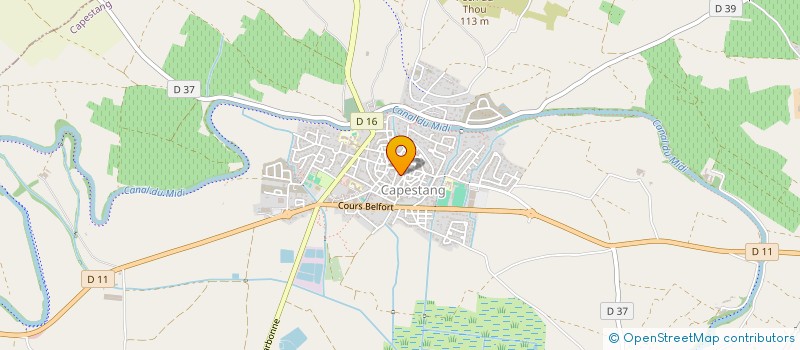 localisation de l'entreprise MACAREUX-LABS  CAPESTANG