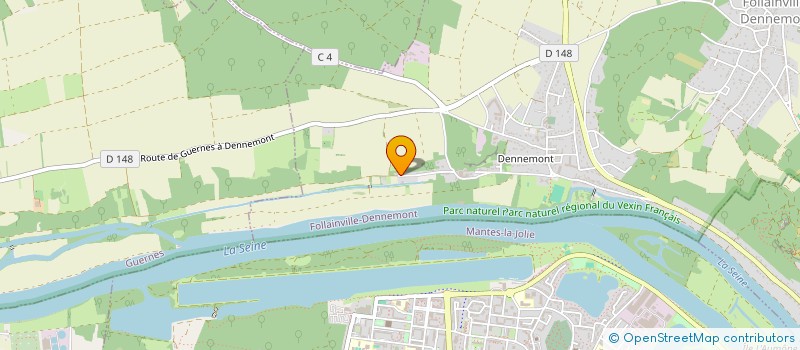 localisation de l'entreprise MACARIE VINCENT  FOLLAINVILLE-DENNEMONT