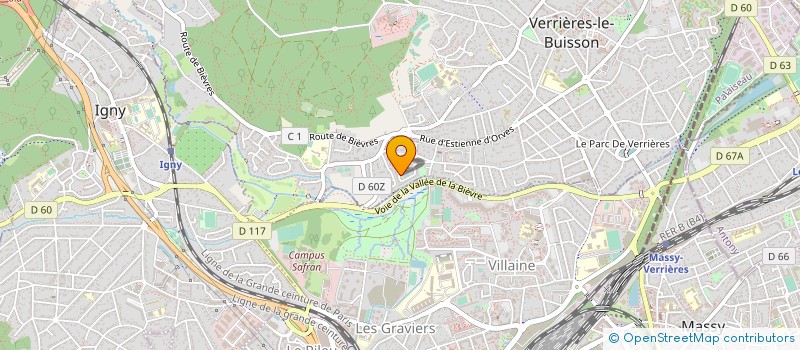 localisation de l'entreprise MACARO à VERRIERES-LE-BUISSON