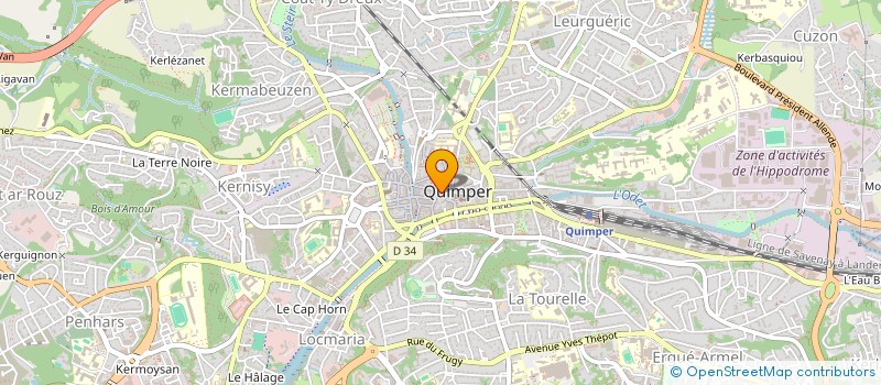 localisation de l'entreprise MACARONERIE PHILOMENE à QUIMPER