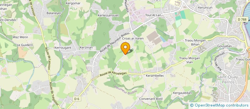 localisation de l'entreprise MACAROUX  PERROS-GUIREC