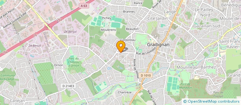 localisation de l'entreprise MACASA  GRADIGNAN