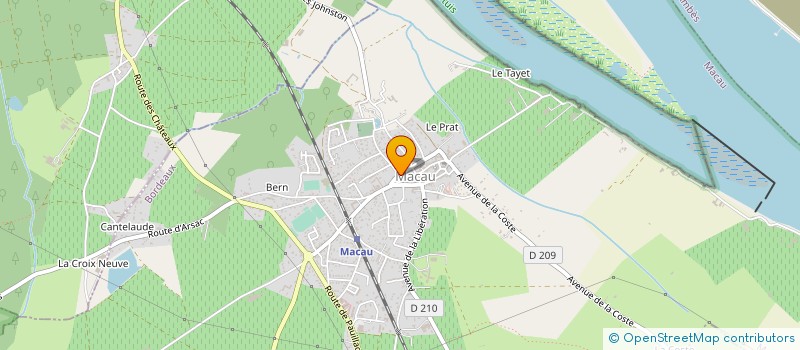 localisation de l'entreprise MACAU ORIENTATION EN MEDOC  MACAU