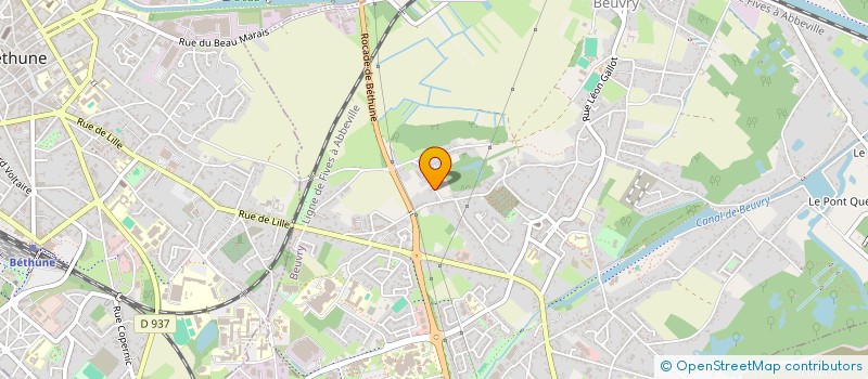 localisation de l'entreprise MACBOU  BEUVRY