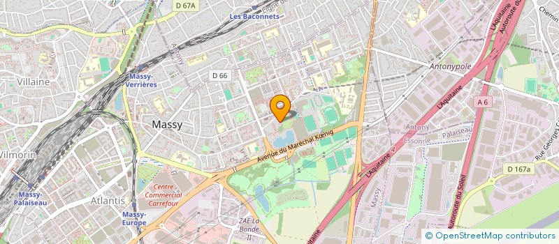 localisation de l'entreprise MACCABI MASSY à MASSY