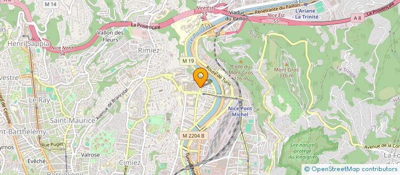 localisation de l'entreprise MACCARIO à NICE