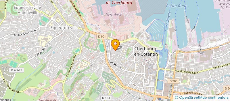 localisation de l'entreprise MACD DISTRIBUTION à CHERBOURG-EN-COTENTIN