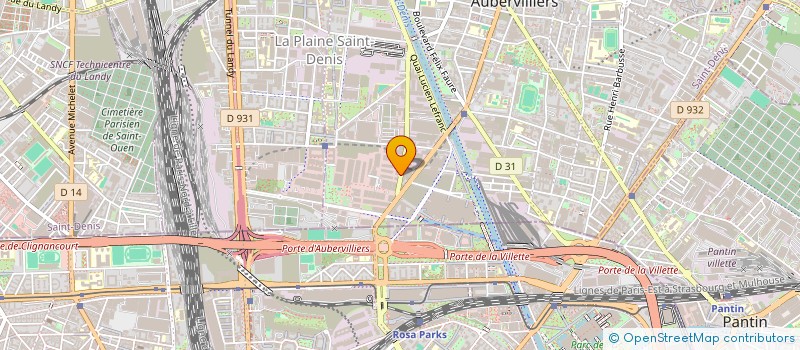 localisation de l'entreprise MACDIS à AUBERVILLIERS