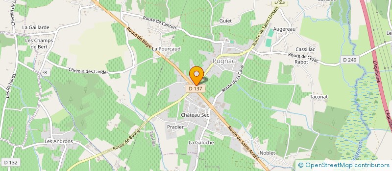 localisation de l'entreprise MACE BATIMENT à PUGNAC