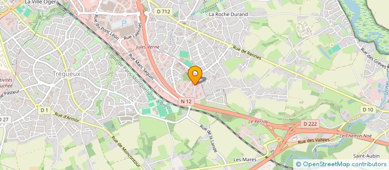 localisation de l'entreprise MACE COUVERTURE  TREGUEUX