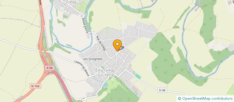 localisation de l'entreprise MACEDECO  EVRY-GREGY-SUR-YERRE