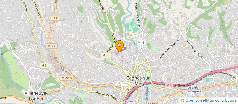 localisation de l'entreprise MACEO à CAGNES-SUR-MER