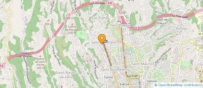 localisation de l'entreprise MACEVAP  NICE