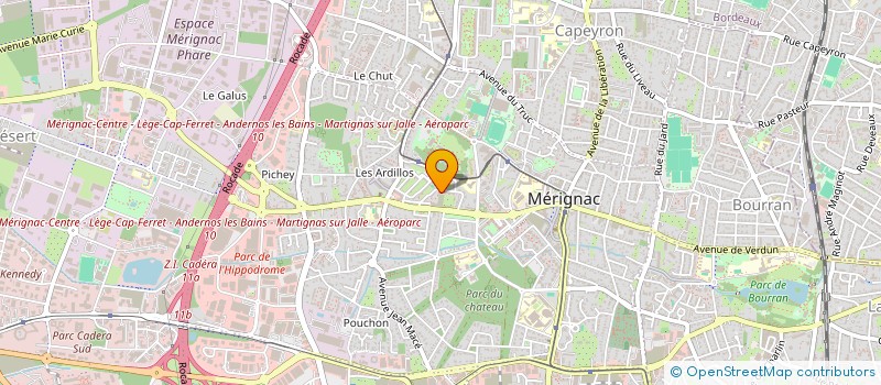 localisation de l'entreprise MACFA à MERIGNAC